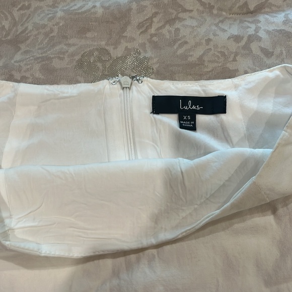 Lulus festival linen fringe mini skirt - Picture 2 of 2